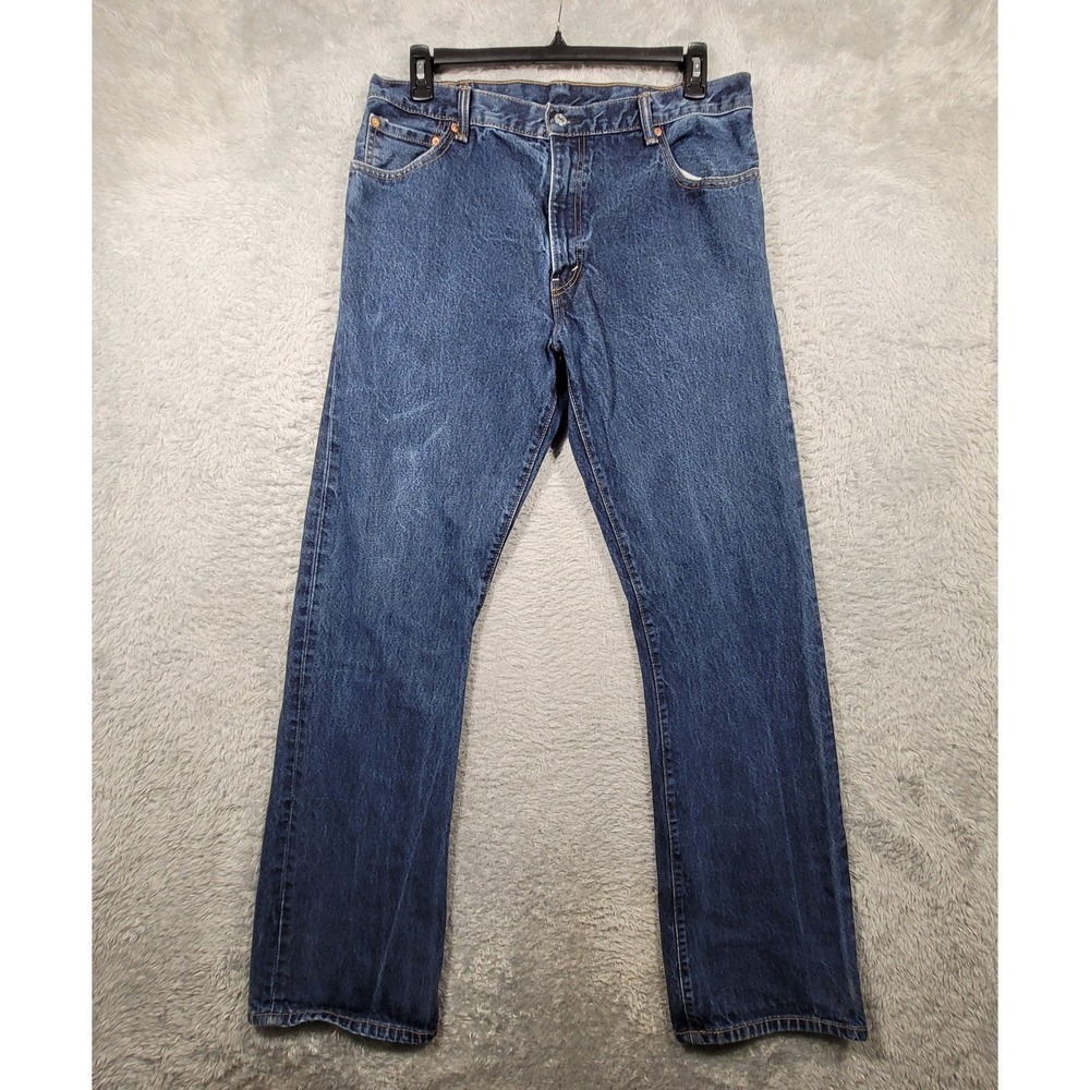Levi's 517 Bootcut Jeans Mens 36x36 Blue Denim Boot Cut Classic Fit